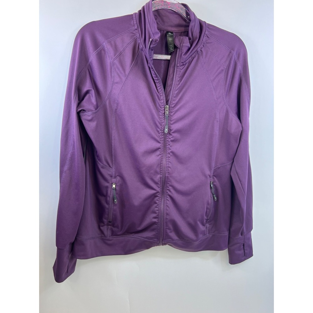 Kyodan Full‎ Zip Jacket, Zip Front Pockets, Maroon Women's Size L